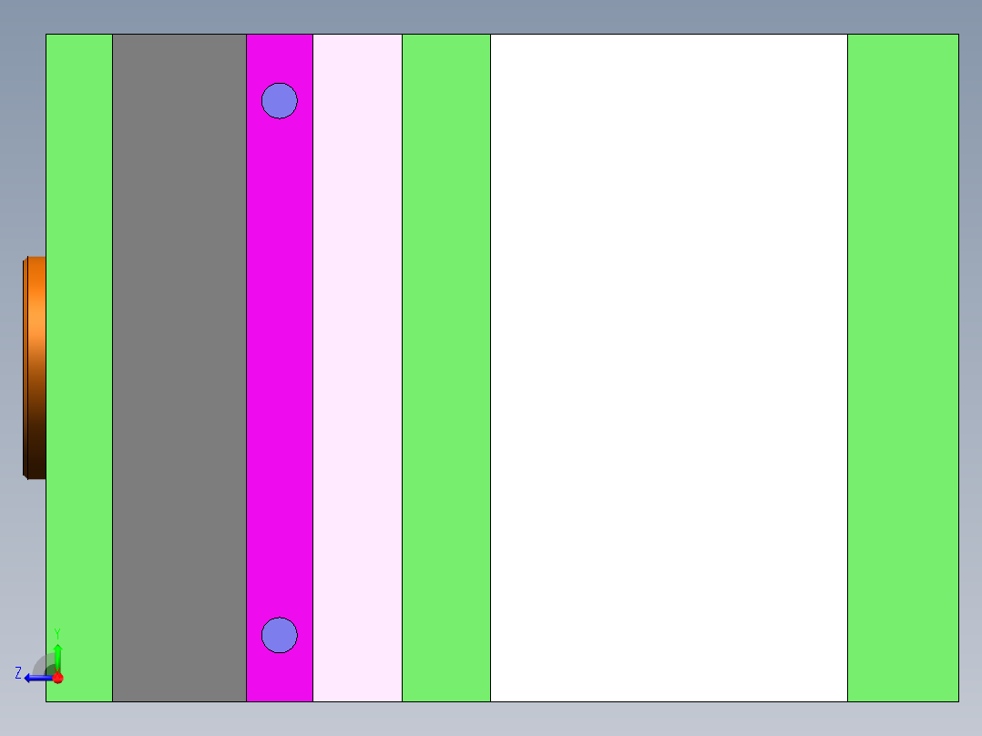 手电筒盖头注塑模具设计(全部结清）右视图