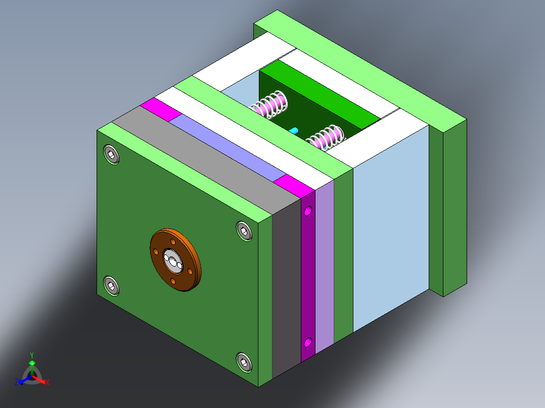 手电筒盖头注塑模具设计(全部结清）正等轴测图