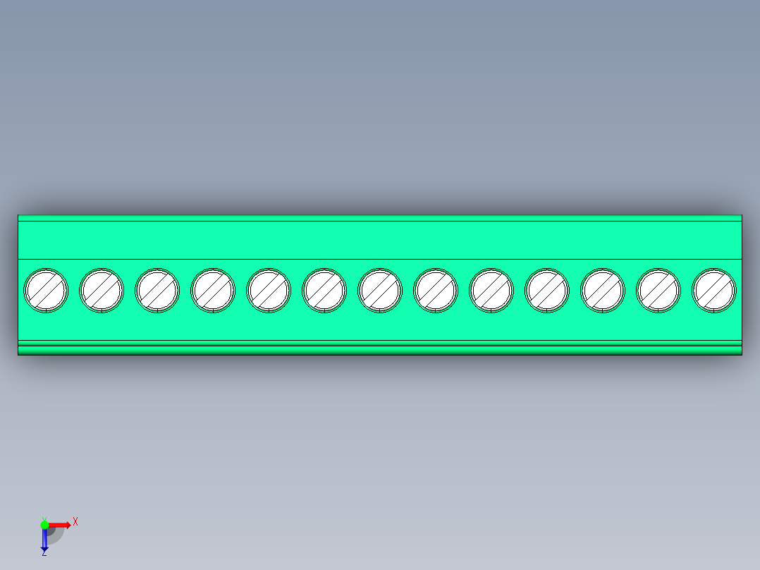 DEGSON 2EDG 系列 5.0mm 可插拔接线端子组-2EDGKA-5.0-13P-14-00AH俯视图