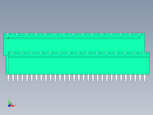 DEGSON 2EDG 系列 5.08mm 可插拔接线端子组-2EDGVT-5.08-30P-14-00AH前视缩略图