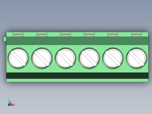 PCB Terminal Block 6 DEG381-3.5前视缩略图
