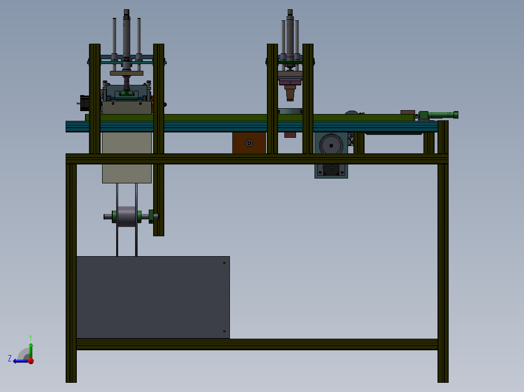 一款印刷和贴标一体机右视图