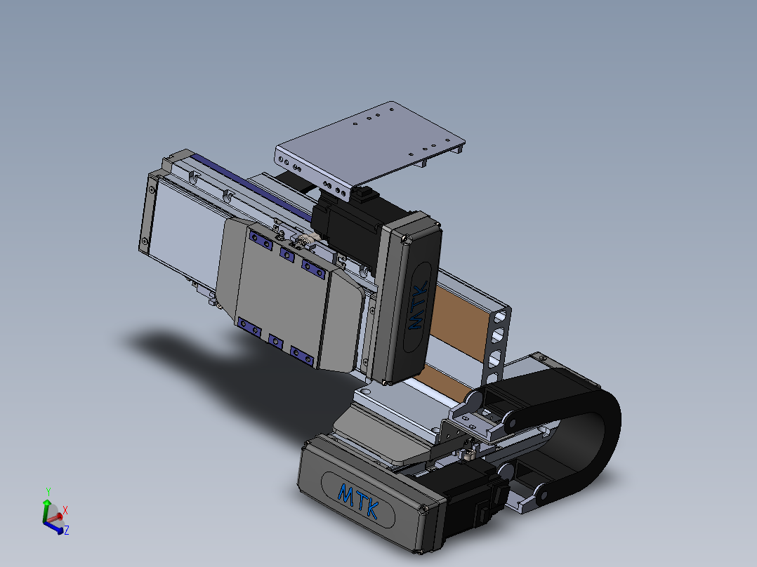 内嵌直交机械手XYG系列XYG440-A2主视图