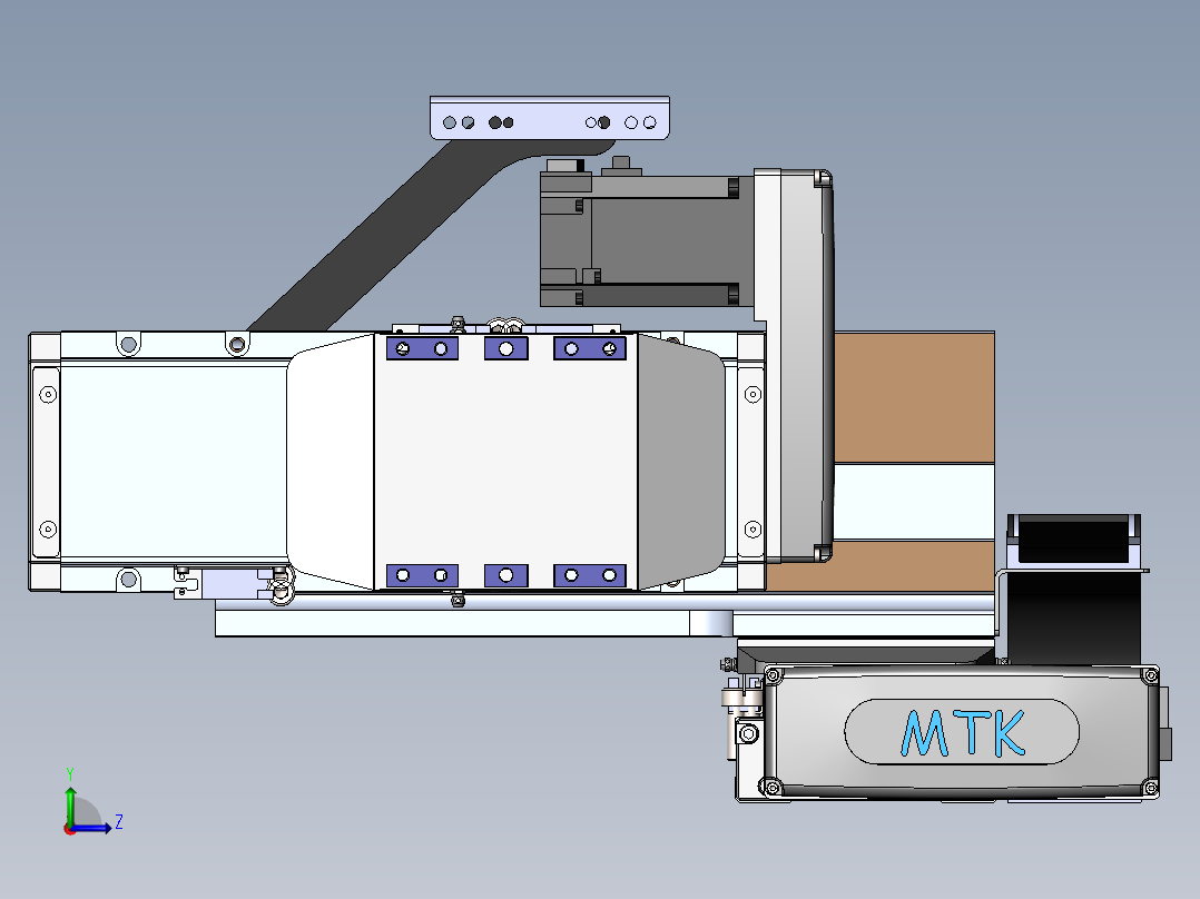 内嵌直交机械手XYG系列XYG440-A2左视图