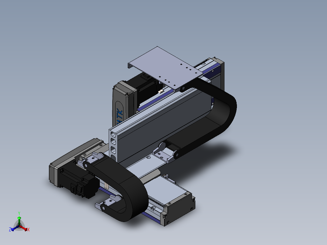内嵌直交机械手XYG系列XYG440-A2正等轴测图