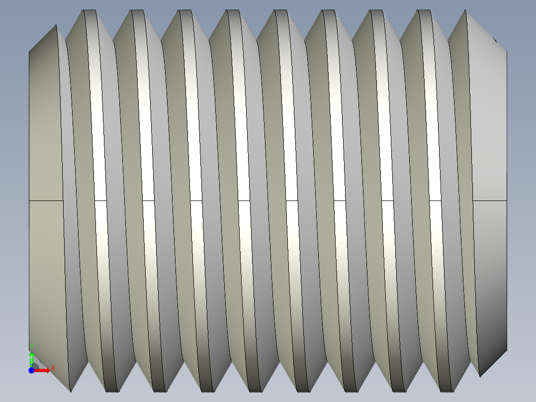 DIN 913-ISO 4026 固定螺钉-M16 L=20.STEP前视图
