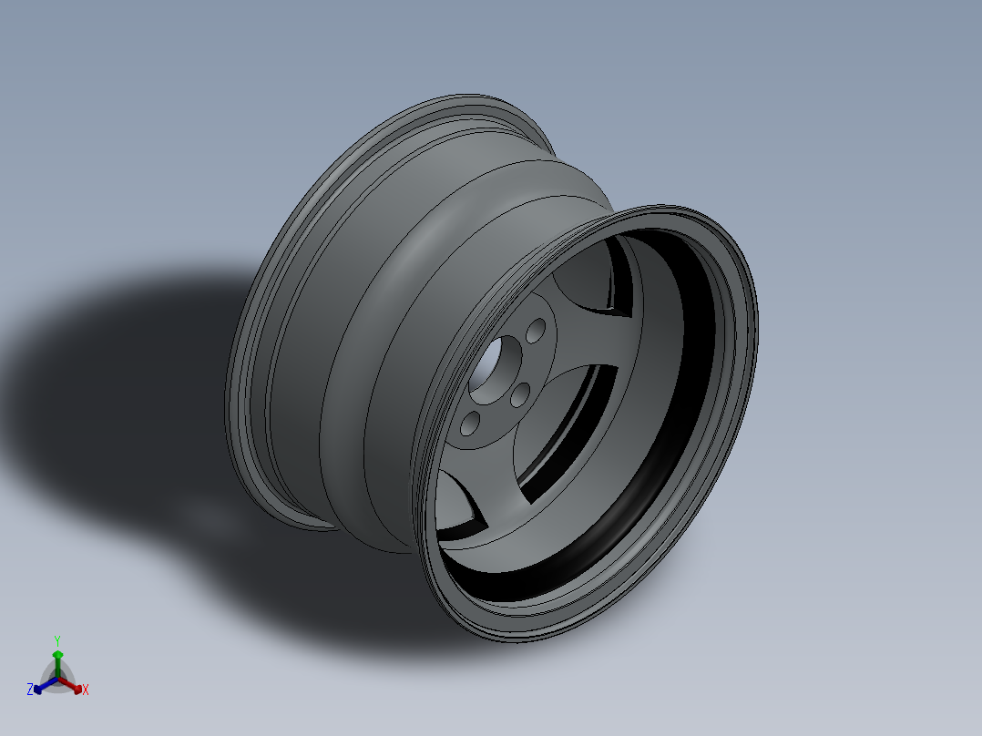 轮毂正等轴测图