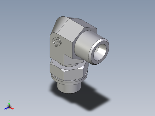 卡套式工业通用硬管接头EO_Adjustable_Locknut_elbow_WEE08SROMDCF