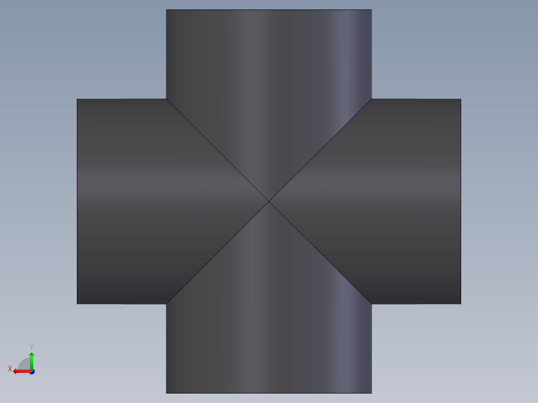 PVC公制管件-Cross (DIN 8063) Type TT后视图