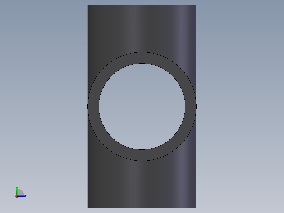 PVC公制管件-Cross (DIN 8063) Type TT左视图