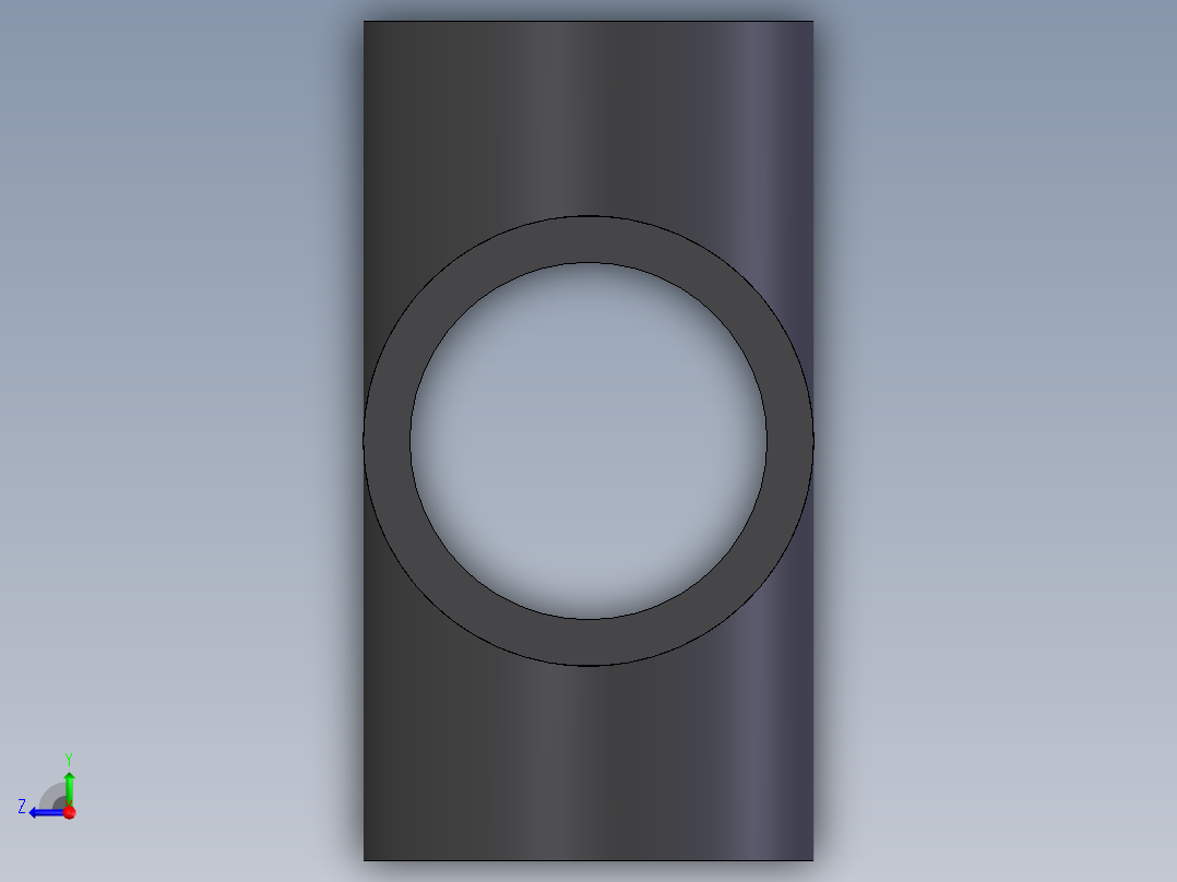 PVC公制管件-Cross (DIN 8063) Type TT右视图