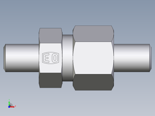 卡套式工业通用硬管接头EO_Weld_fitting_for_tubes_ASK612X2S前视缩略图