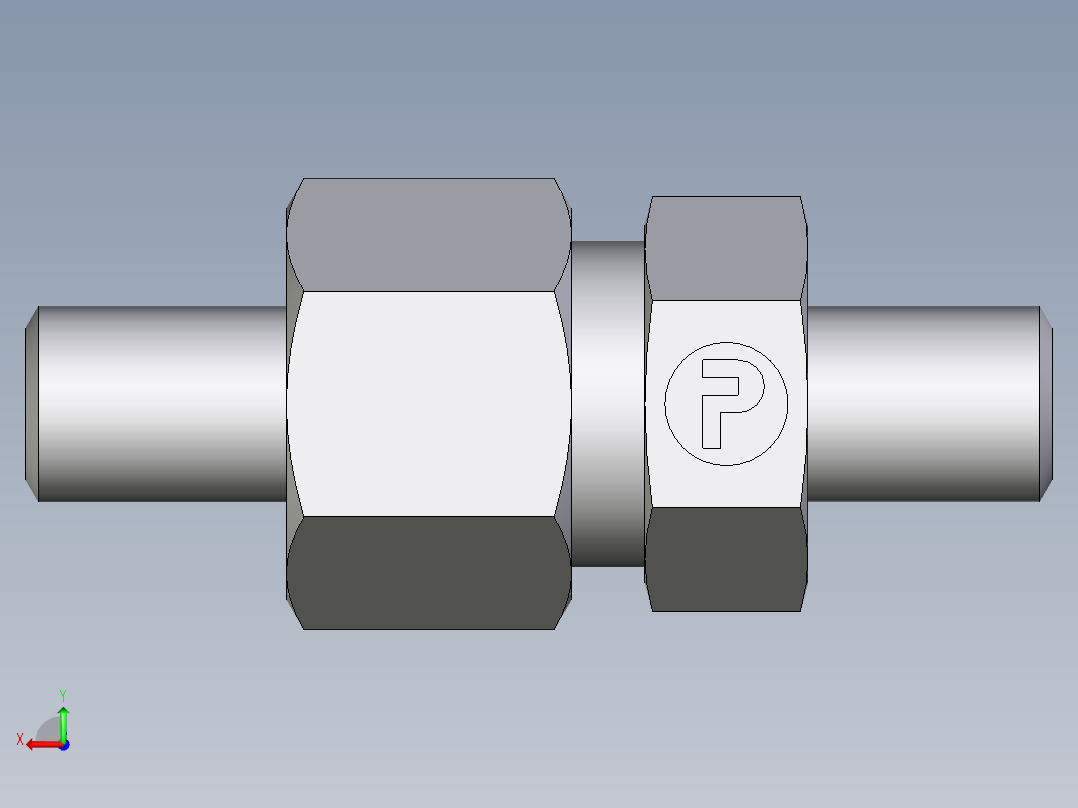 卡套式工业通用硬管接头EO_Weld_fitting_for_tubes_ASK612X2S后视图