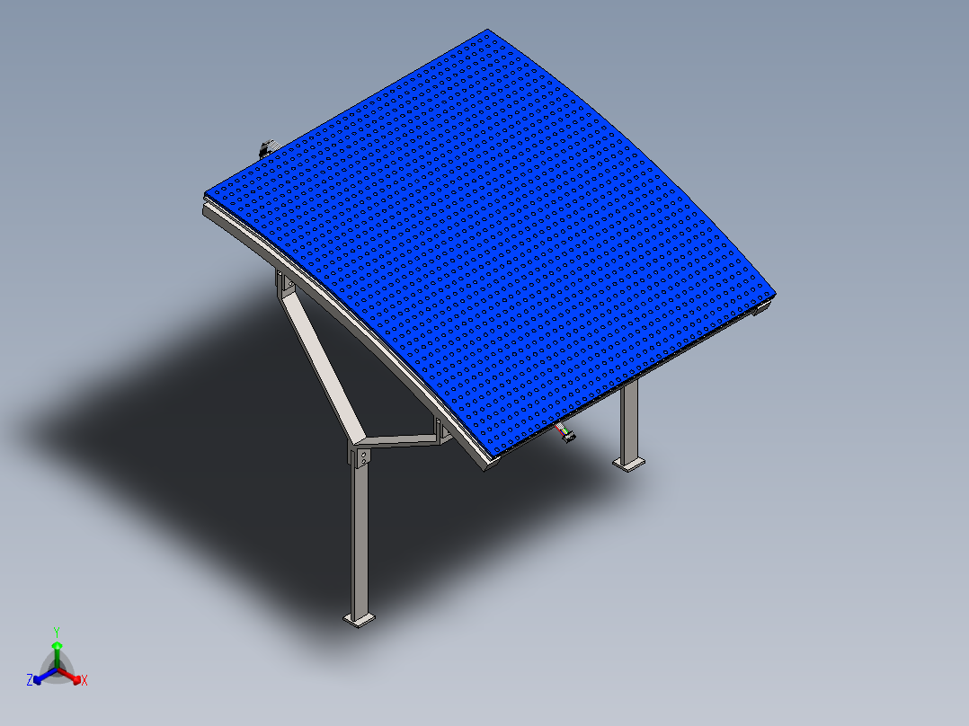 太阳能模型正等轴测图