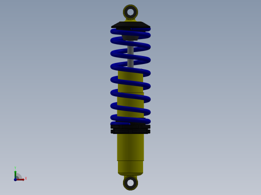 弹簧减震器设计模型164346==20dw前视缩略图