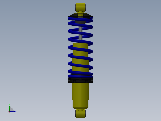 弹簧减震器设计模型164346==20dw左视缩略图