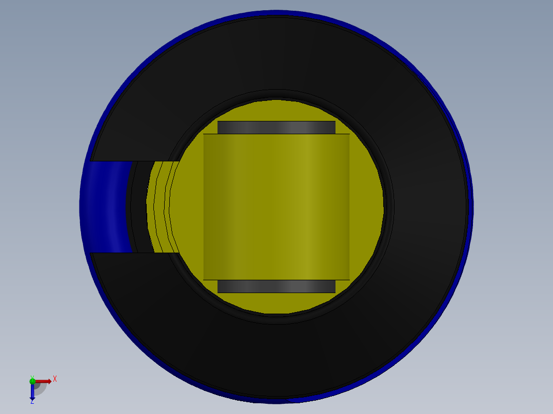 弹簧减震器设计模型164346==20dw俯视图