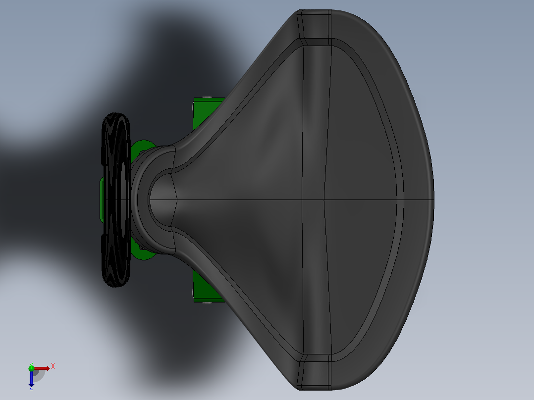 摩托车-后排后座俯视图