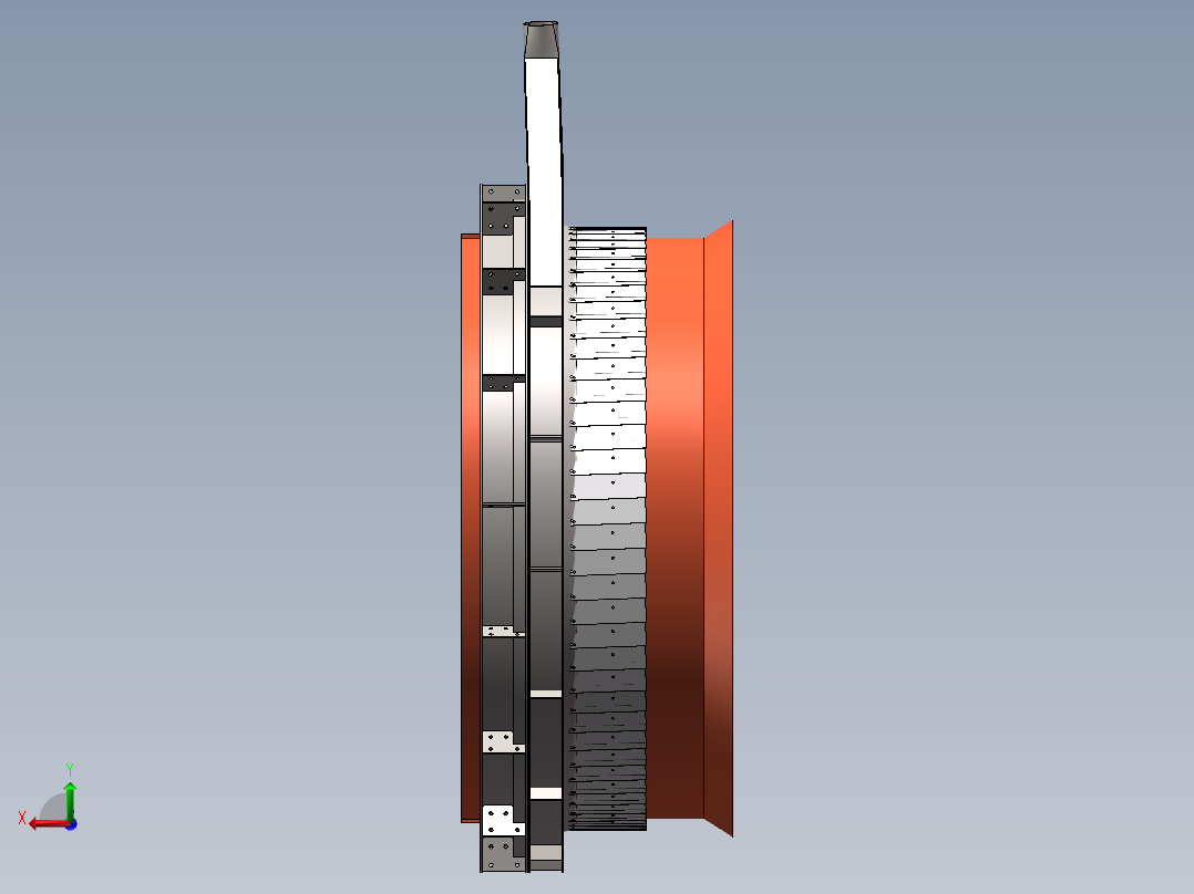 窑头密封后视图