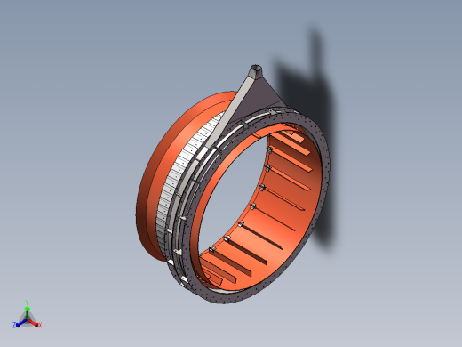 窑头密封正等轴测缩略图