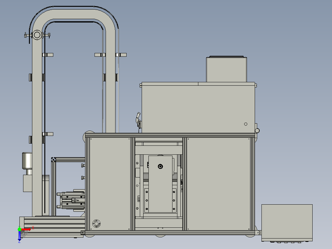 2CN前转向节压装机（接线盒和线槽）俯视图
