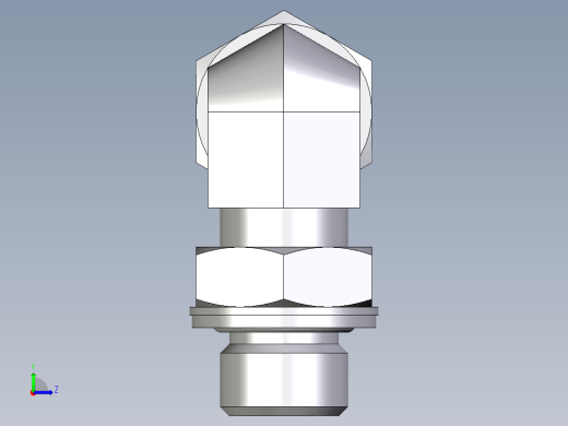 卡套式工业通用硬管接头EO_Adjustable_Locknut_elbow_WEE10SMCF左视缩略图