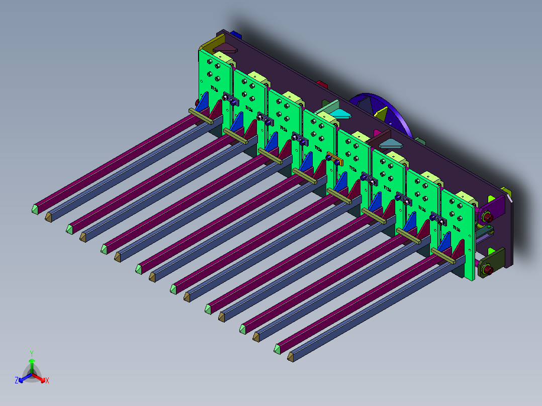 自动抓取砖块的机械手