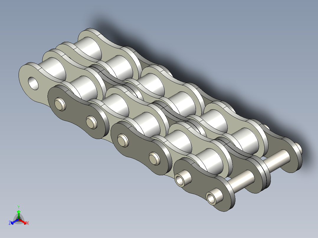 双链正等轴测图
