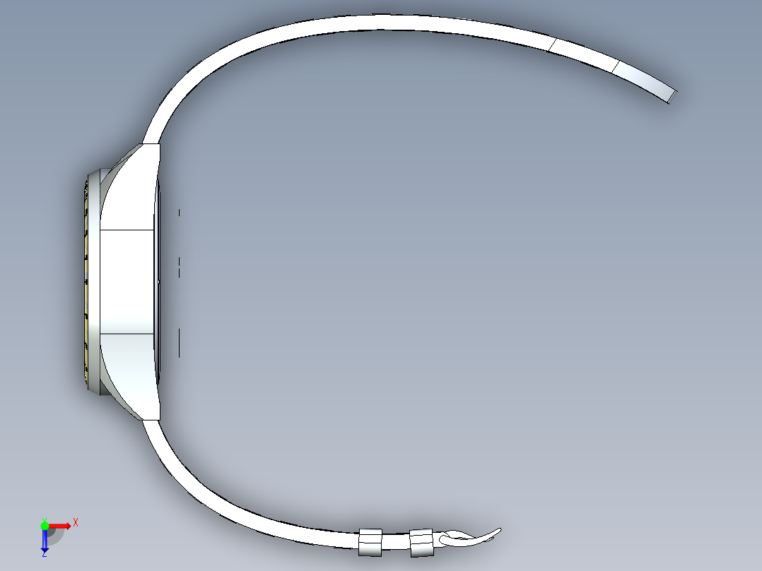 化石手表俯视图