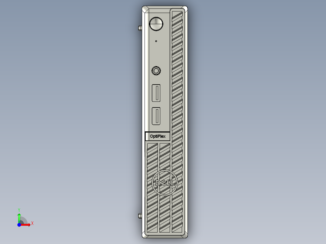 DELL OptiPlex微型电脑7010前视图