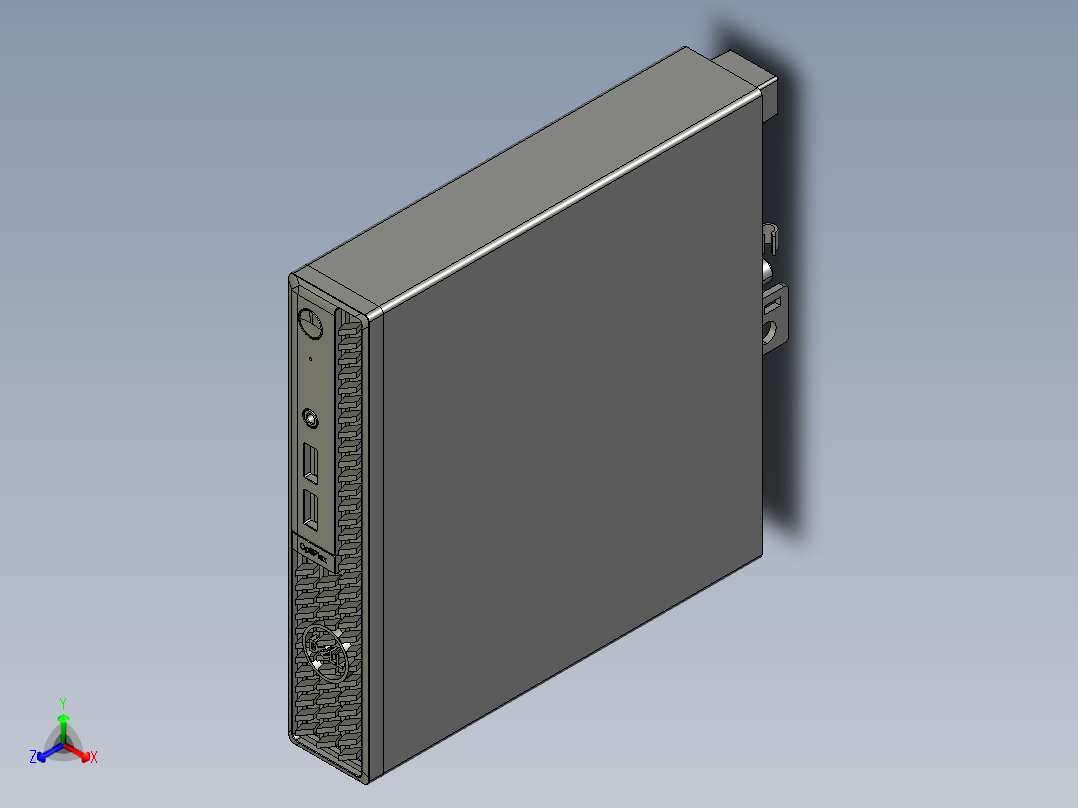 DELL OptiPlex微型电脑7010正等轴测图