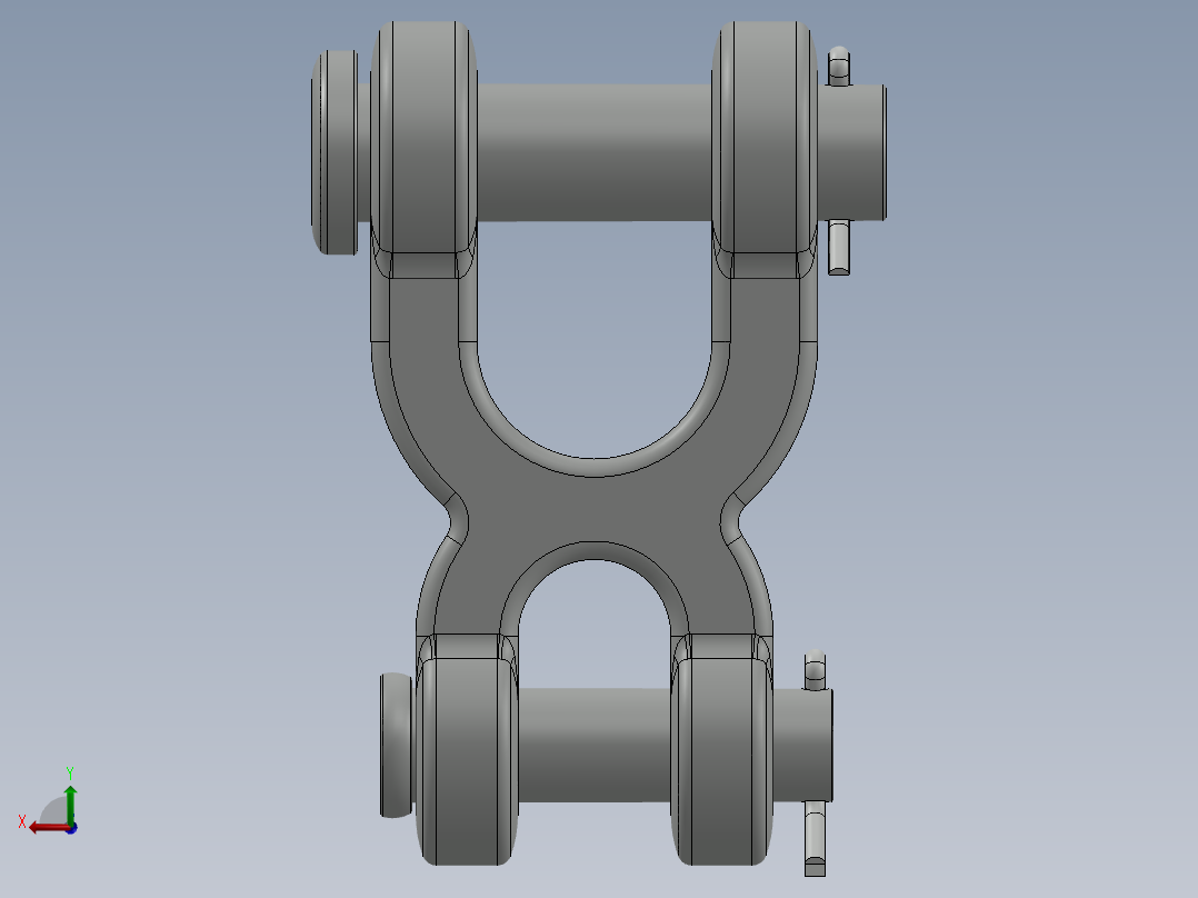 紧固件-0.7500 Double Shackle 0.5000后视图
