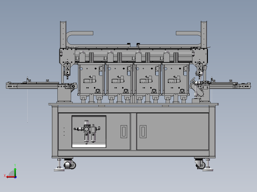 四通道漏液检测机sw18后视图