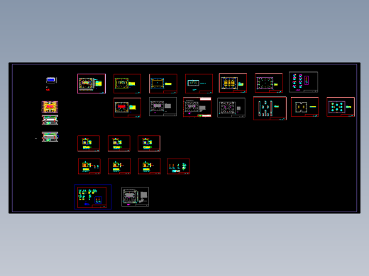 现代笔记本外壳冲键盘孔模具设计图