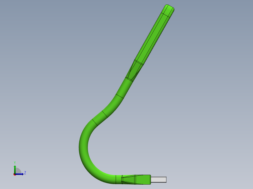 USB 供电的 LED 灯左视图