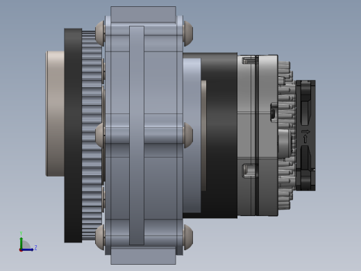 摆线减速器、摆线针轮减速器、减速器(10)左视缩略图