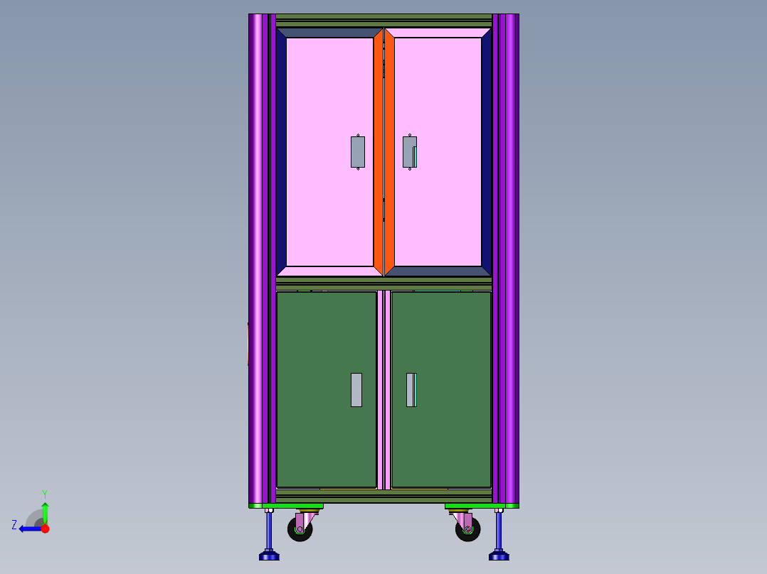 具有定位机构的PCB线路板加工用冲压机右视图