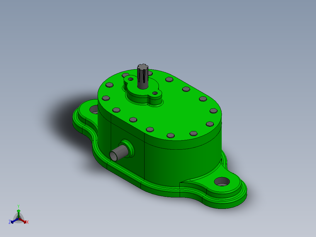 泵、水泵(142)正等轴测图