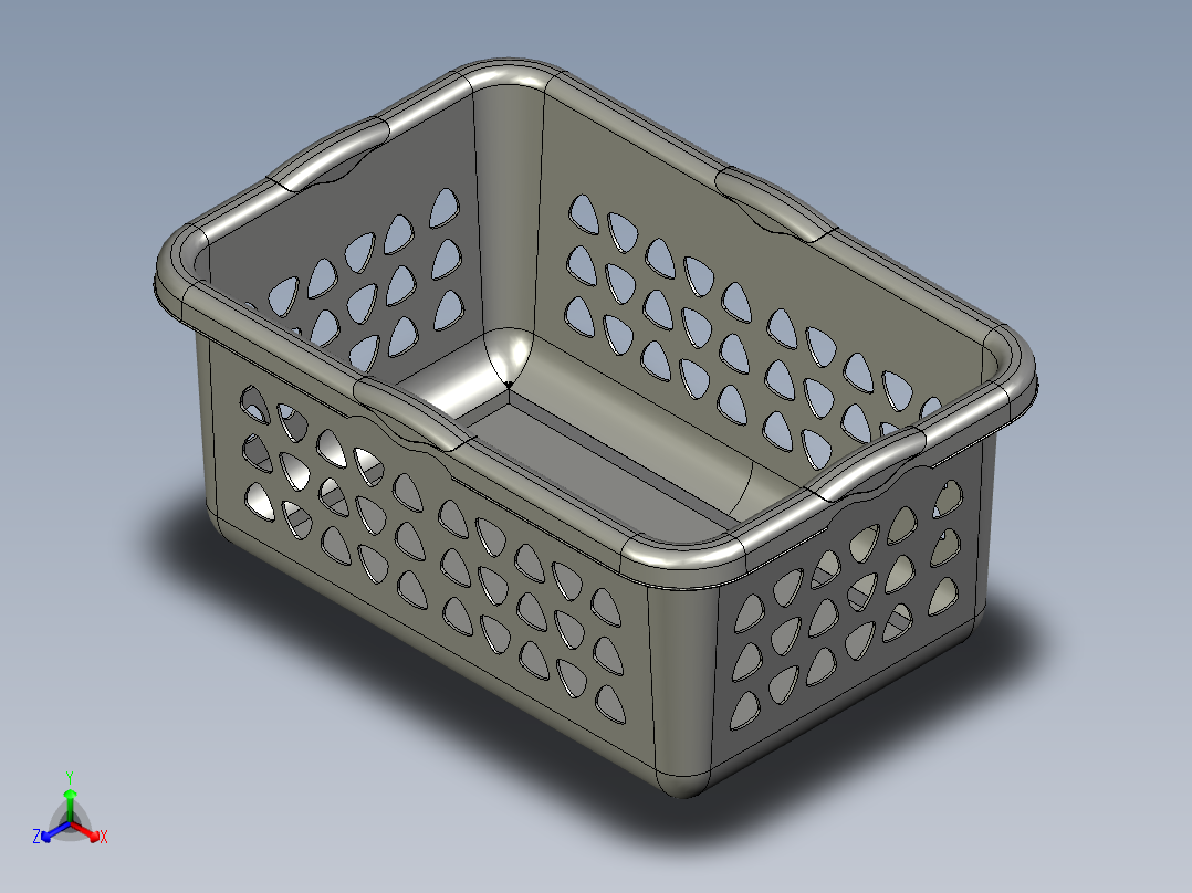 篮子(28)正等轴测图