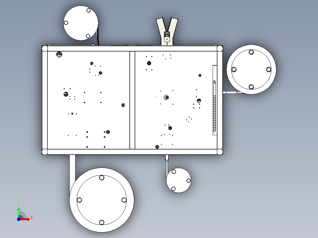 自动套O型橡胶圈设备前视图