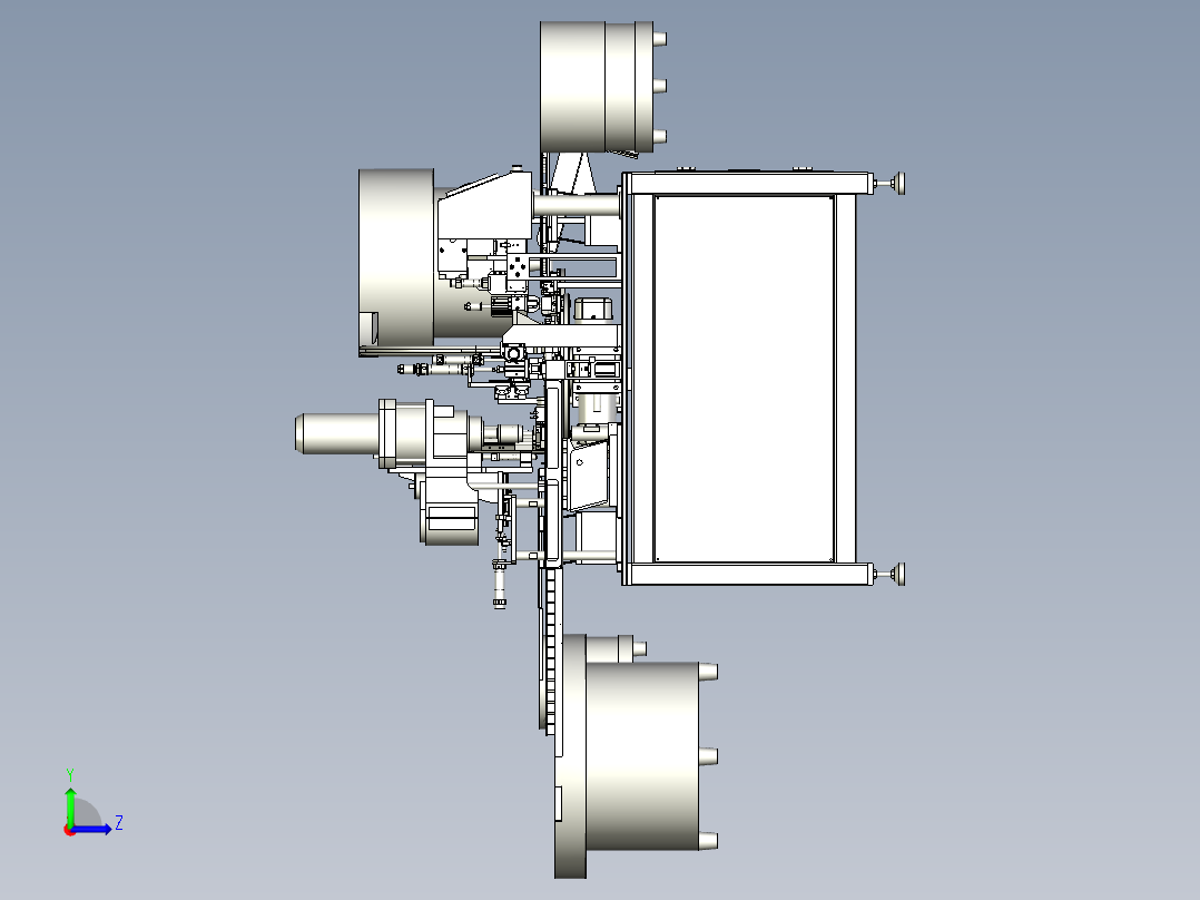 自动套O型橡胶圈设备左视图