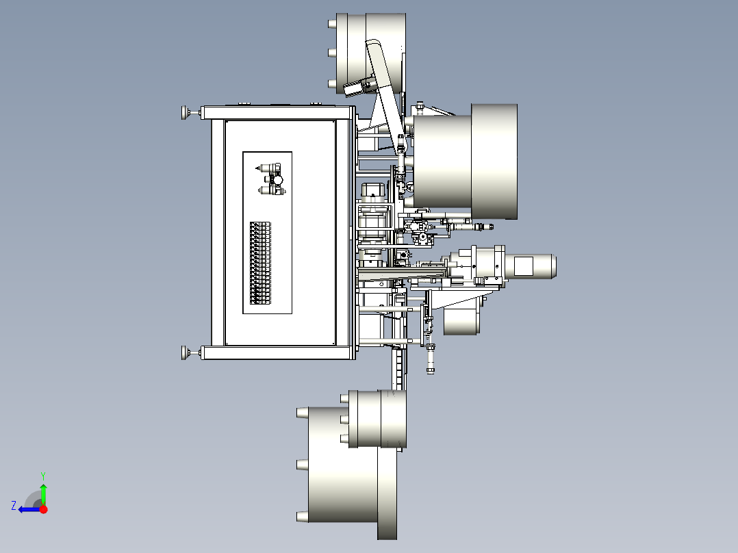 自动套O型橡胶圈设备右视图
