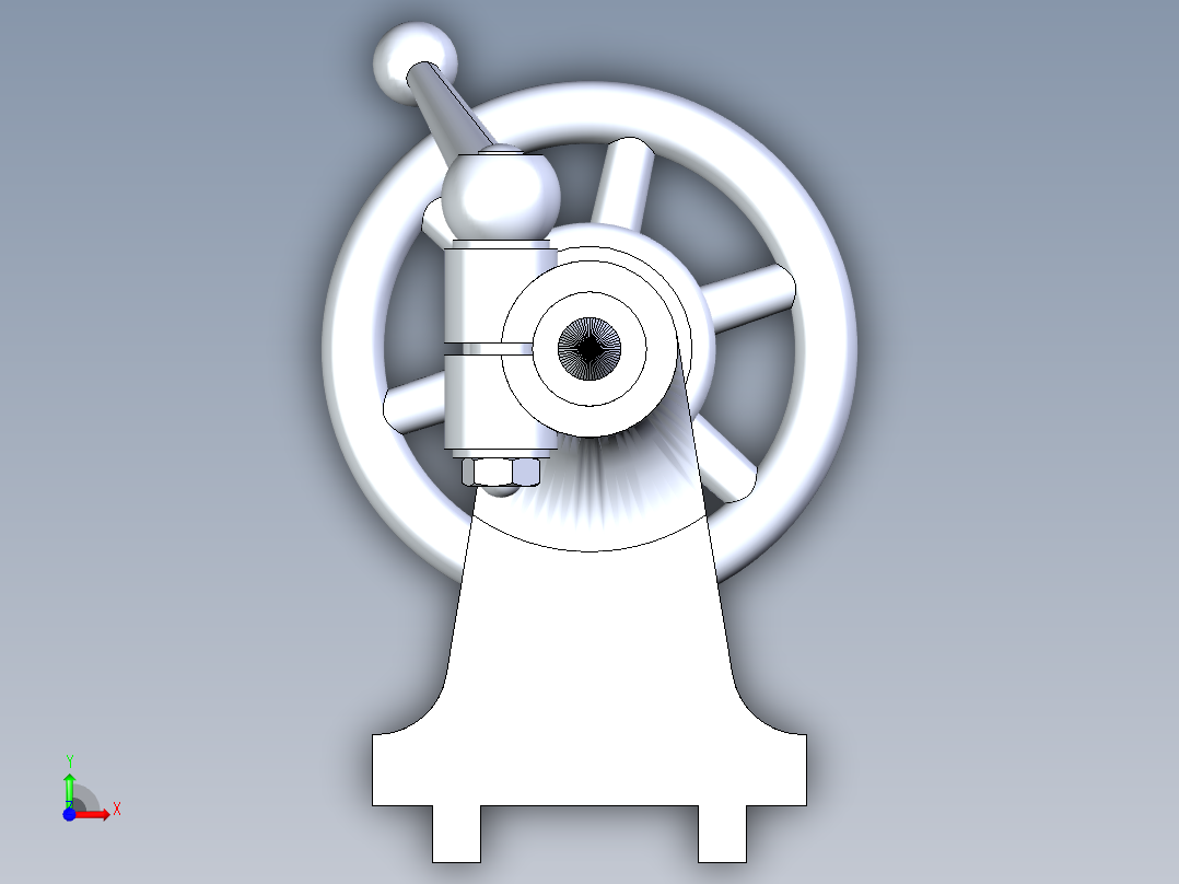 B2005158-车床尾座前视图