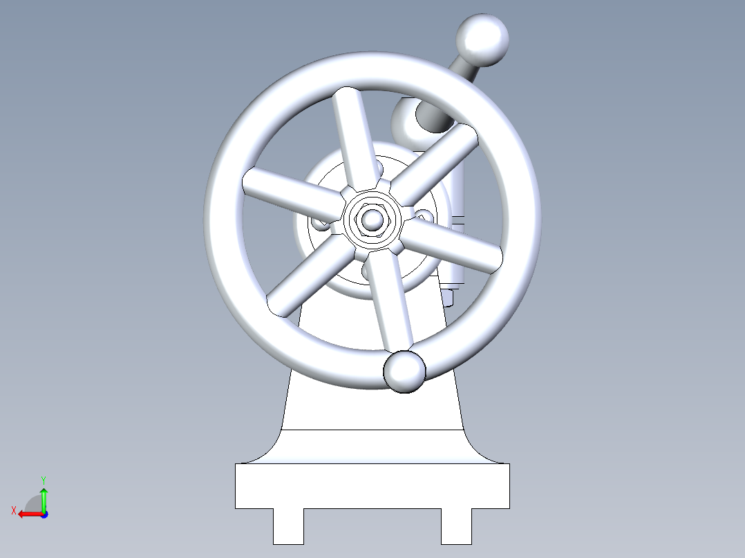 B2005158-车床尾座后视图