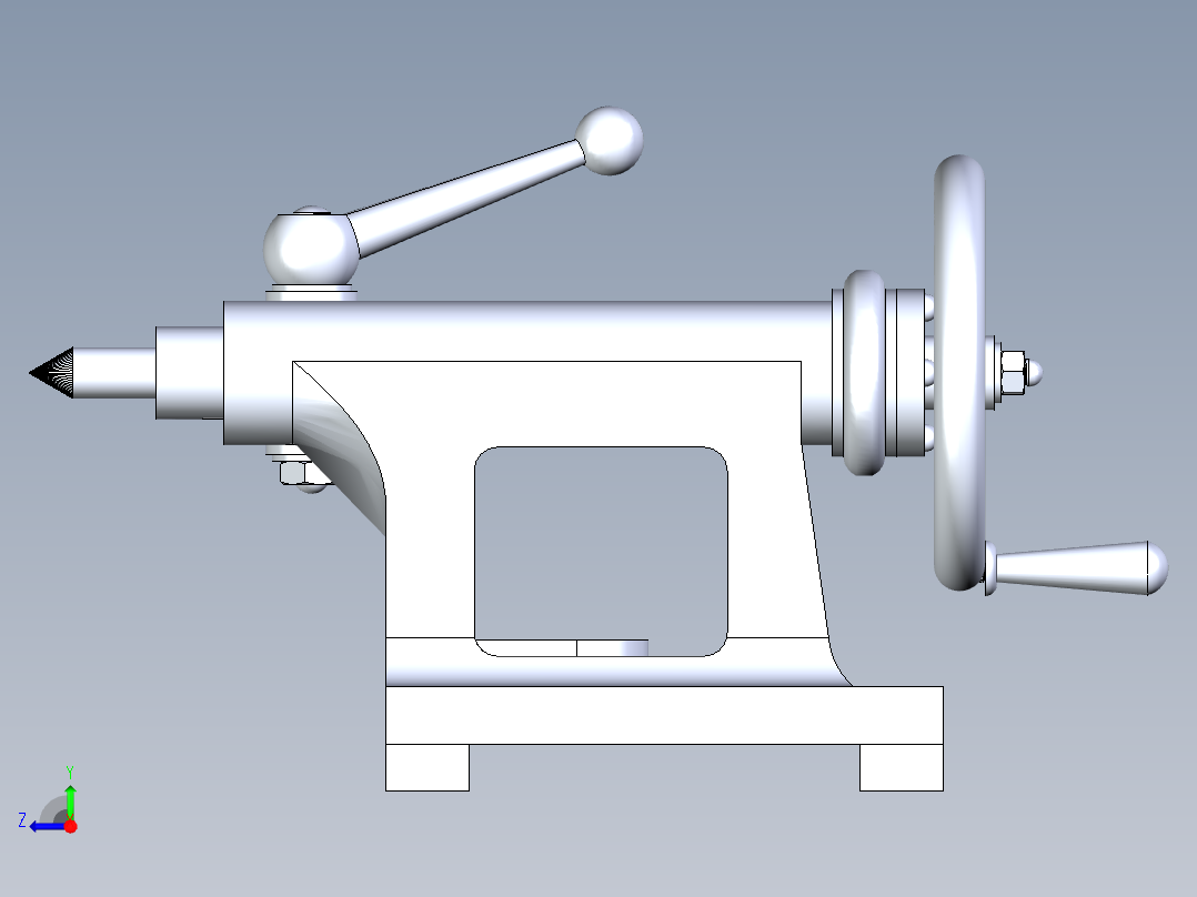 B2005158-车床尾座右视图