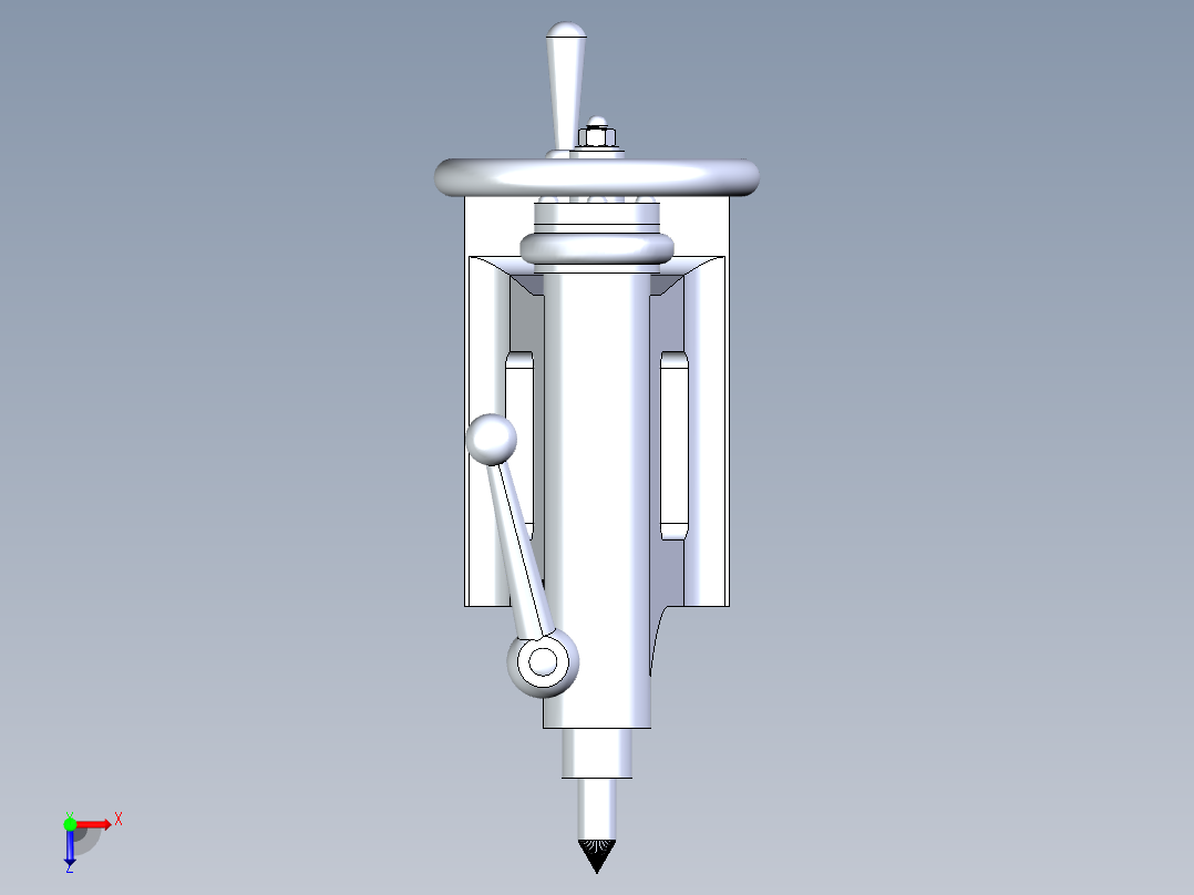 B2005158-车床尾座俯视图