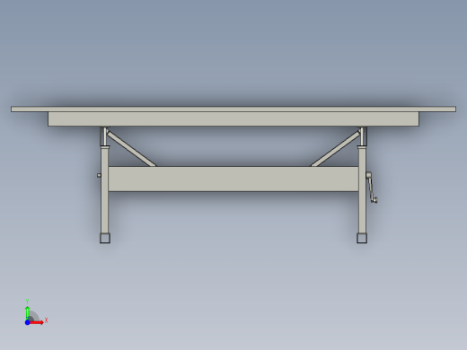 工作台height-adjusting-table-concept--stp stl前视缩略图