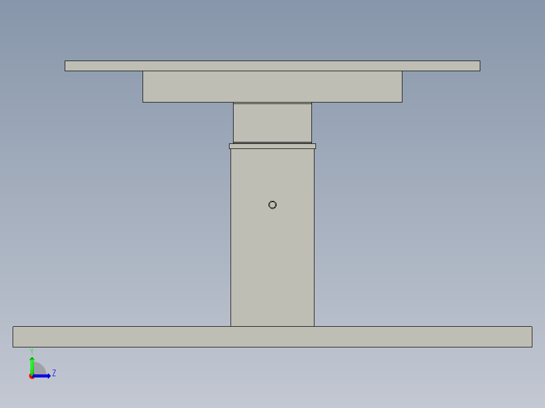 工作台height-adjusting-table-concept--stp stl左视图