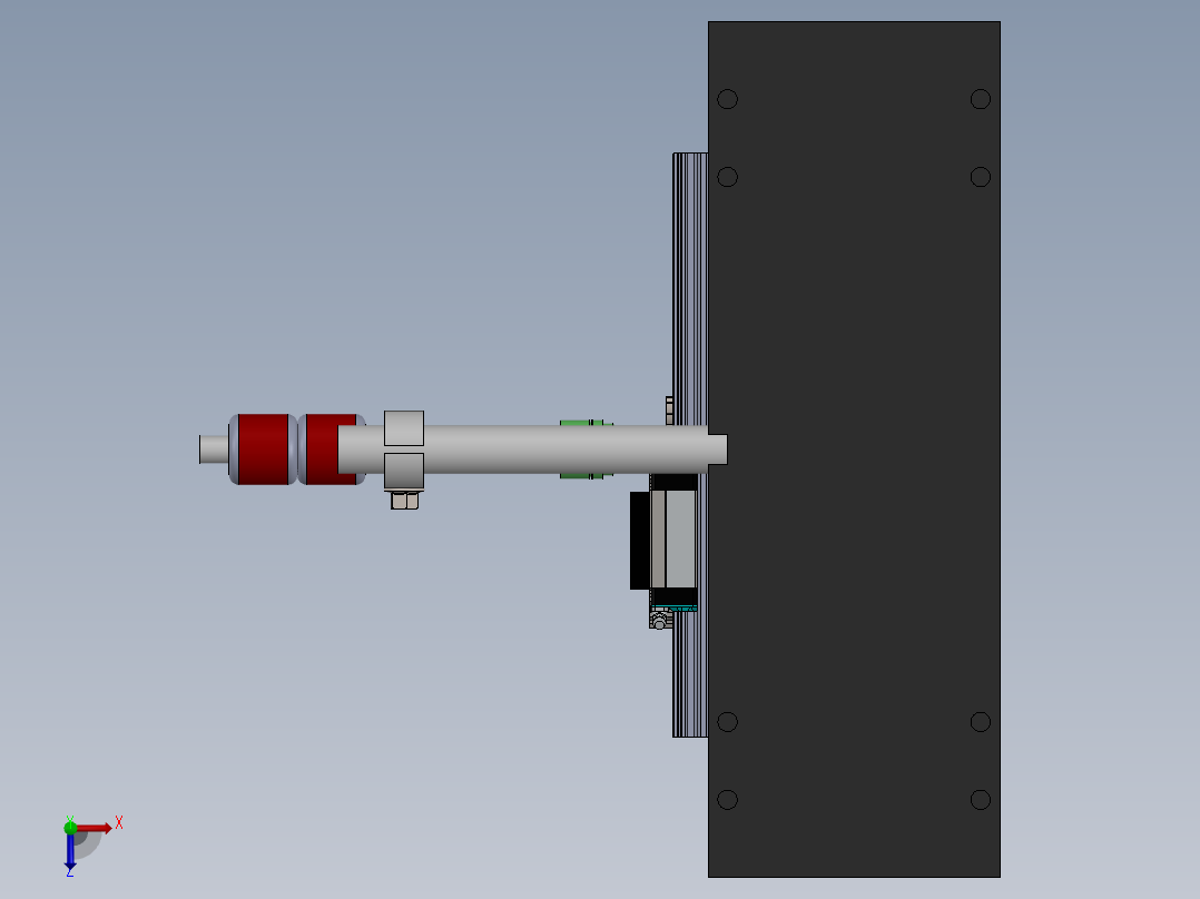 机械摩擦测量mechanical-friction-measuring-模型格式为 sw俯视图
