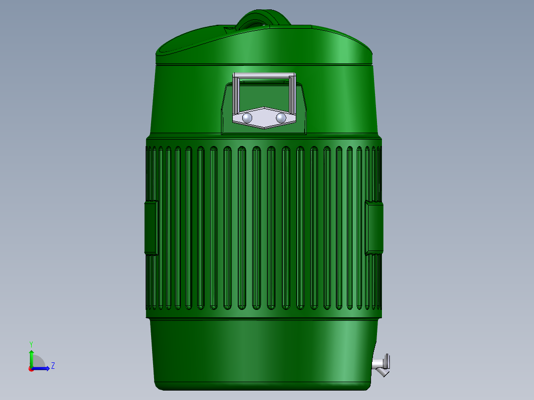 保温桶饮水机左视图